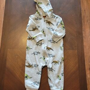 Carter's Gray Dinosaur Print Kids One Piece